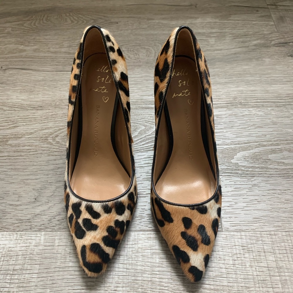 Banana Republic Delphine Pump in Leopard Pumps